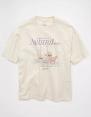 AE Boxy Natural Light Graphic T-Shirt