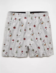 AEO Snoopy Flannel Pocket Boxer Short