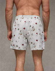 AEO Snoopy Flannel Pocket Boxer Short