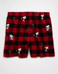 AEO Snoopy Flannel Pocket Boxer