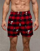 AEO Snoopy Flannel Pocket Boxer