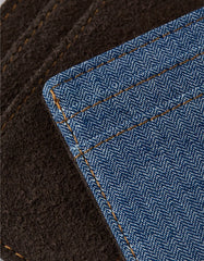 AE Leather & Denim Cardholder