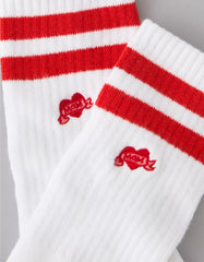 AE Embroidered Valentine's Day Crew Socks