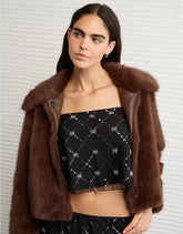 AE Sequin Mesh Cami Top