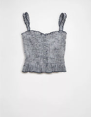 AE Smocked Button-Up Cami