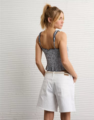 AE Smocked Button-Up Cami