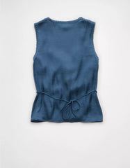 AE Lace Button-Front Tank Top