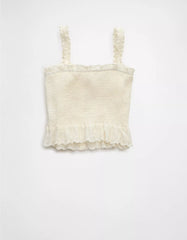 AE Smocked Button-Up Cami