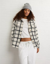 AE Oversized Plaid Shacket