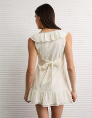 AE Tie-Front Lace Inset Mini Dress