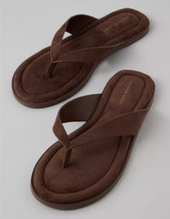 AE Faux Suede Thong Sandal