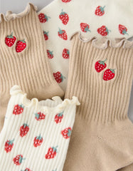 AE Fruit Ruffled Cropped Crew Socks 2-Pack