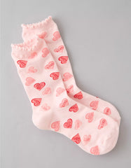 AE Valentine's Day Crew Socks