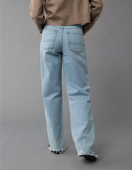 AE Strigid Ripped Super High-Waisted Baggy Straight Jean