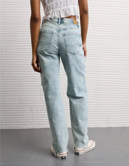 AE Strigid Ripped Super High-Waisted Baggy Straight Jean