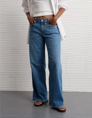 AE Stretch Low-Rise Baggy Wide-Leg Jean
