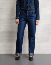 AE Shimmer Low-Rise Cuffed Ex-Boyfriend Jean