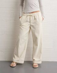 AE Cozy Dreamy Drape Low-Rise Ultra Wide-Leg Jean