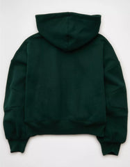AE Everyday Luxe Barrel Sleeve Full Zip Hoodie