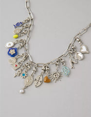 AE Silver Charm Necklace