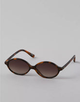 AE Skinny Oval Brown Sunglasses