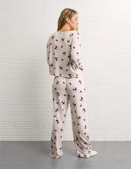 AE Luxe Plush Snoopy Long-Sleeve & Pant PJ Set