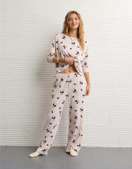 AE Luxe Plush Snoopy Long-Sleeve & Pant PJ Set