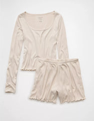 AE Ribbed Plush PJ Set
