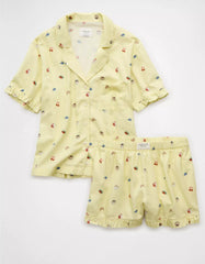 AE Ruffled Flannel PJ Set