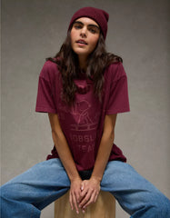 AE Snoopy Holiday Oversized Graphic T-Shirt