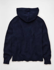 AE Zip-Up Shaker Stitch Sweater Hoodie