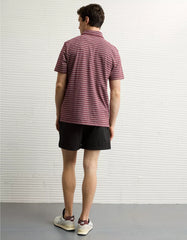 AE 24/7 Club Logo Striped Polo Shirt