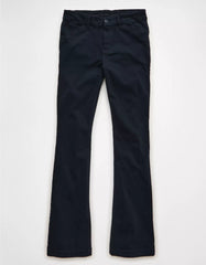 AE Stretch Low-Rise Kick Bootcut Khaki Pant