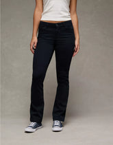 AE Stretch Low-Rise Kick Bootcut Khaki Pant