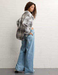 AE Plaid Button-Up Shirt