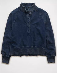 AE Big Hug Fleece Henley Sweatshirt