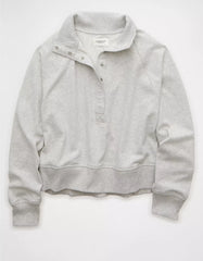 AE Big Hug Fleece Henley Sweatshirt