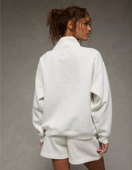 AE Everyday Luxe Quarter-Zip Sweatshirt