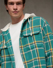 AE Hooded Flannel Shirt