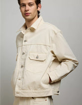 AE77 Premium Slim Fit Denim Trucker Jacket