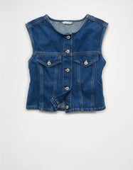 AE Boxy Denim Vest