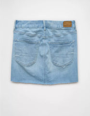 AE Next Level Curvy High-Waisted Denim Mini Skirt