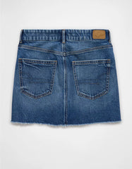 AE Stretch Curvy High-Waisted Perfect Denim Mini Skirt