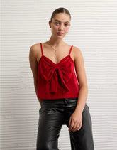AE Velvet Bow Swing Tank Top