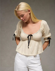 AE Puff Sleeve Babydoll Tee