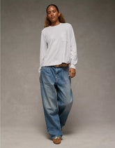 AE Everyday Luxe Long Sleeve T-Shirt