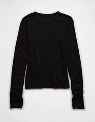 AE Long Sleeve Hey Baby Tee