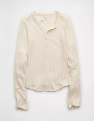 AE Long Sleeve Henley T-Shirt