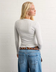 AE Long Sleeve Henley T-Shirt