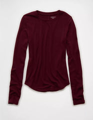 AE Long Sleeve Cozy Crew Neck T-Shirt